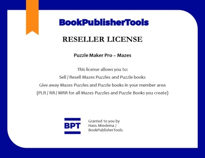 Reseller License for Mazes