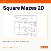 Mazes 2D Squares Creative
