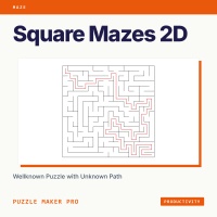 Mazes 2D Squares Productivity