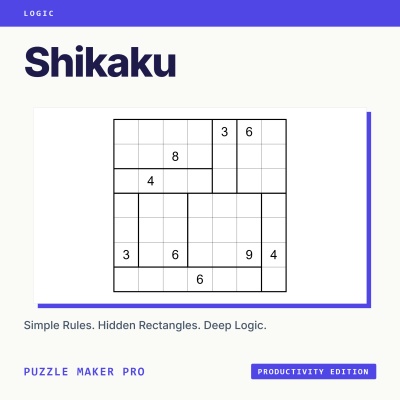 Puzzle Maker Pro - Shikaku Productivity