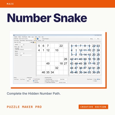 Puzzle Maker Pro - Number Snake Creative