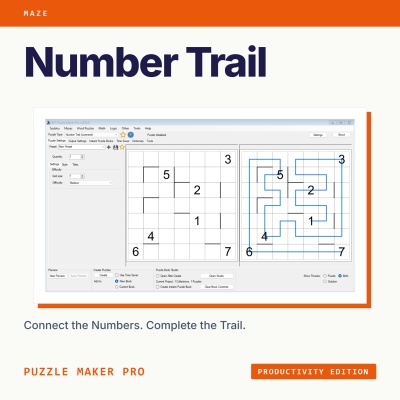 Puzzle Maker Pro - Number Trail Productivity