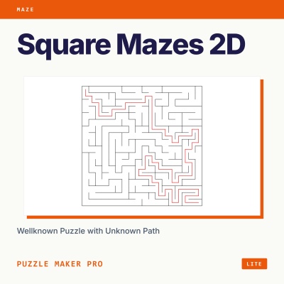 Mazes 2D Squares Lite