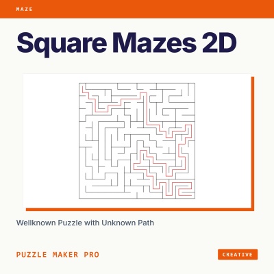 Mazes 2D Squares Creative