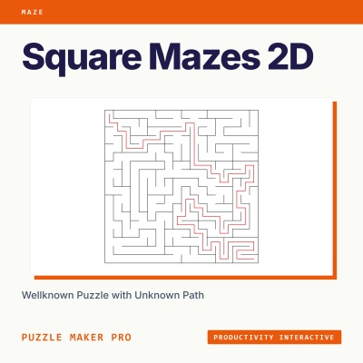 Mazes 2D Squares Productivity Interactive