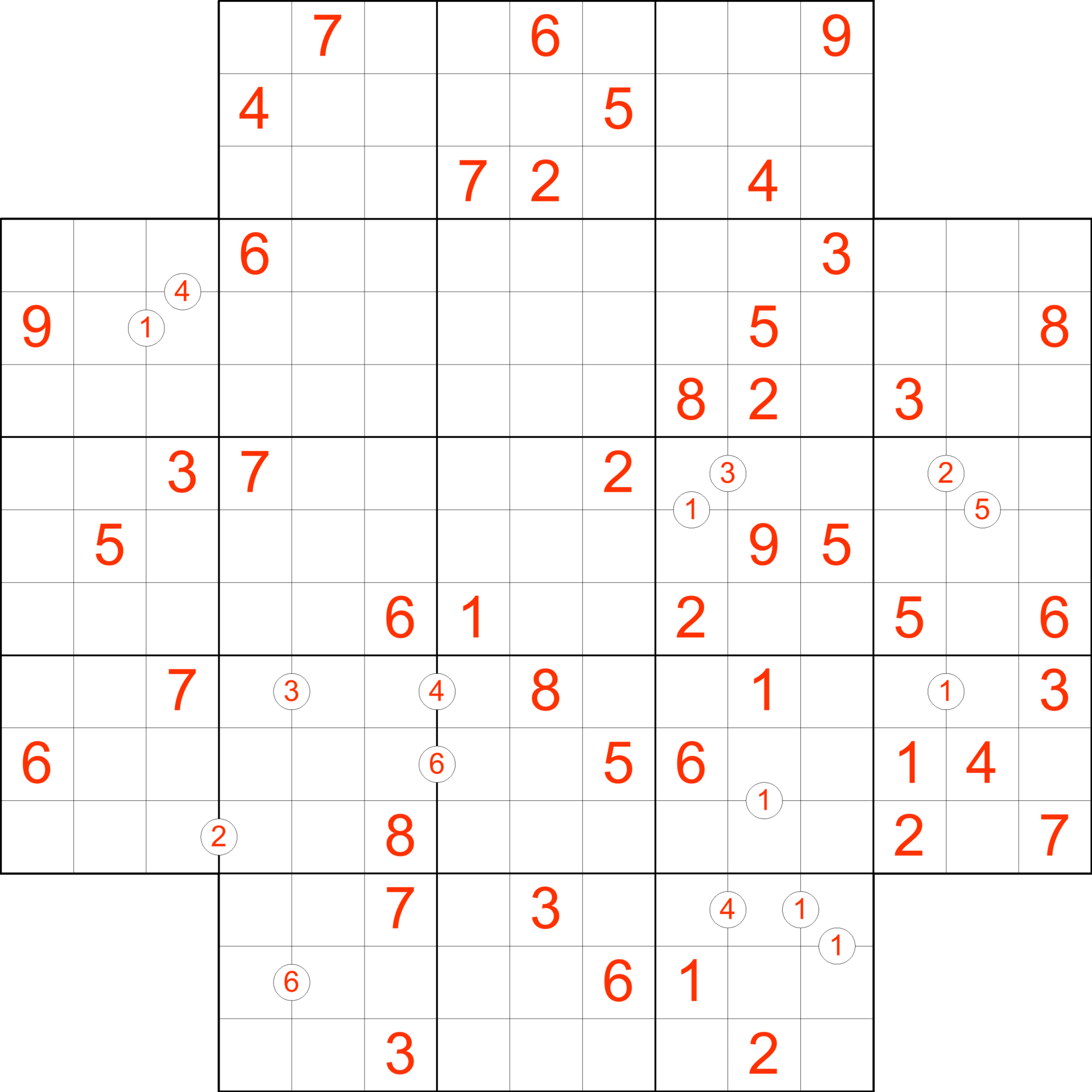 Sudoku Weekly - Free Online Printable Sudoku Games! 16x16 hard Puzzle