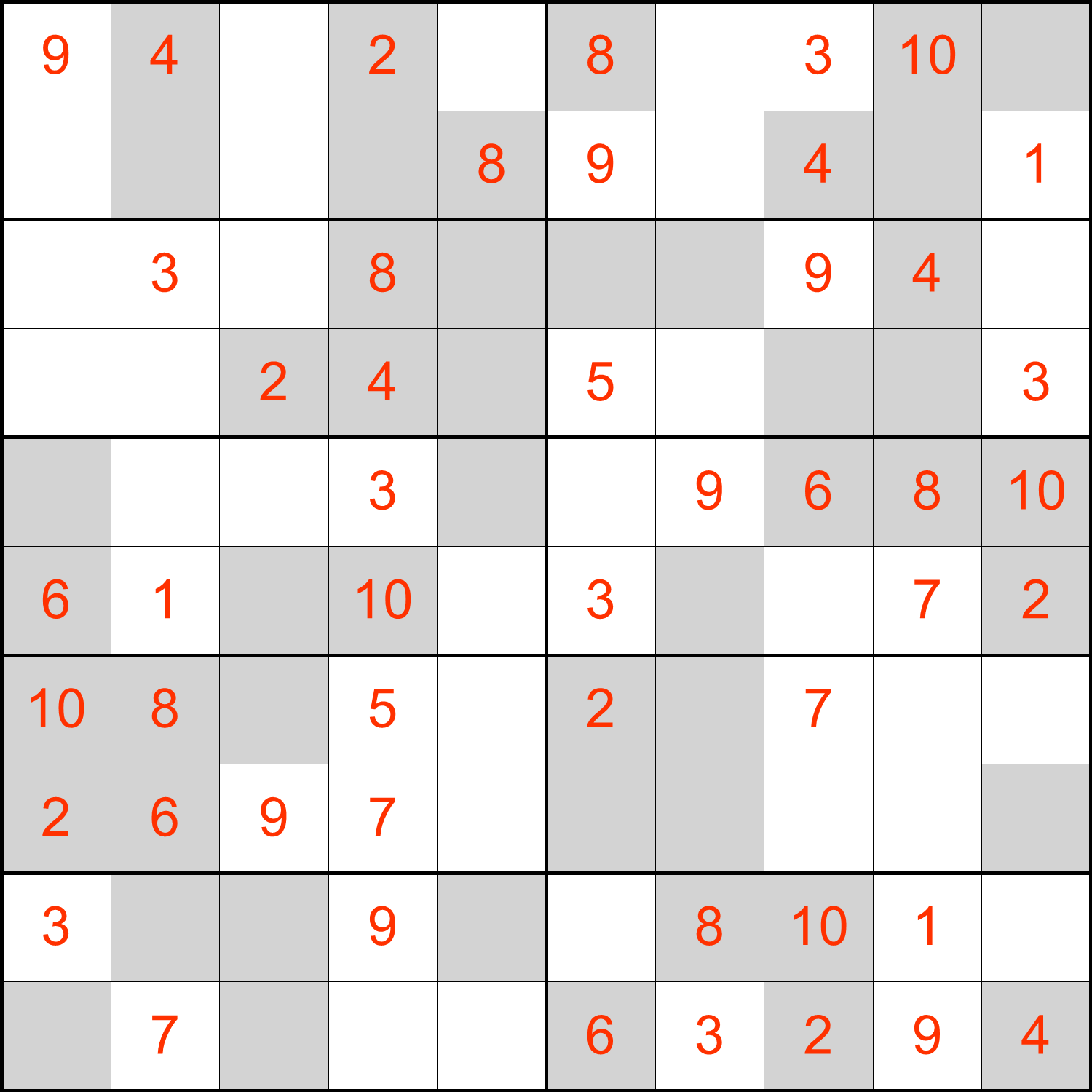 Two 4x4 sudoku for kids to print: Level Beginner, No. 1 and No. 2.