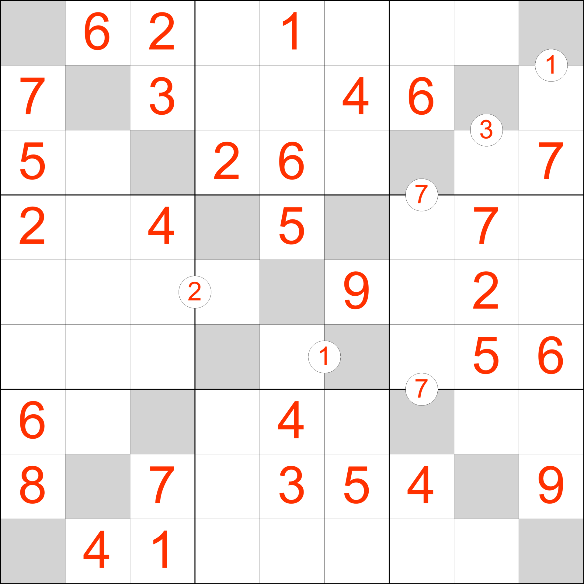 Asterisk Sudoku - Hard 